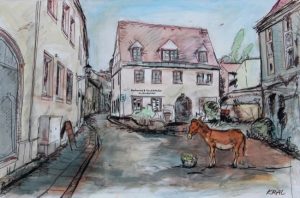 Kunstevent kunstfest Michael Kral · Meißen - Am Hundewinkel · Mischtechnik auf Leinwand · 150 x 100 cm · 2016